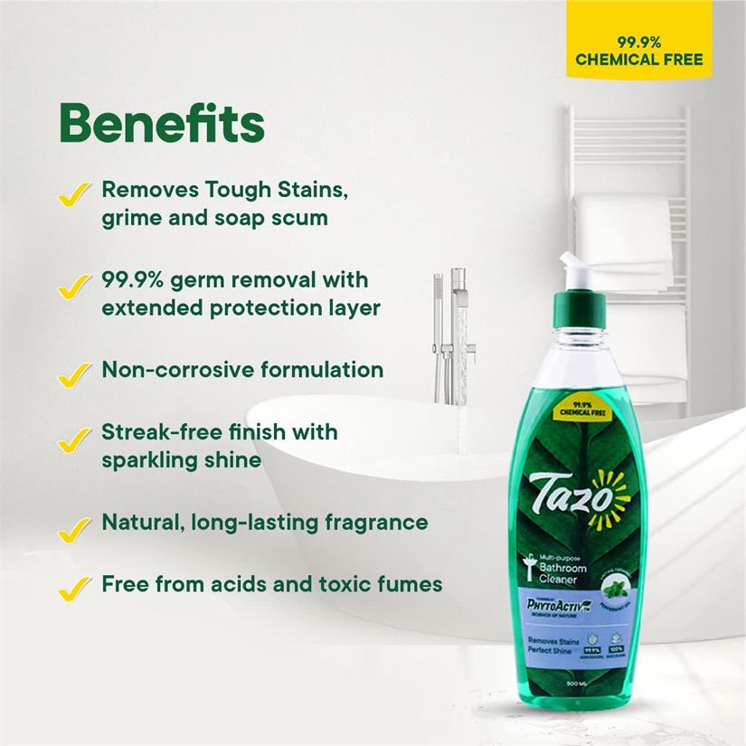 Tazo Bathroom Kit (Bathroom + Toilet Cleaner) Combo