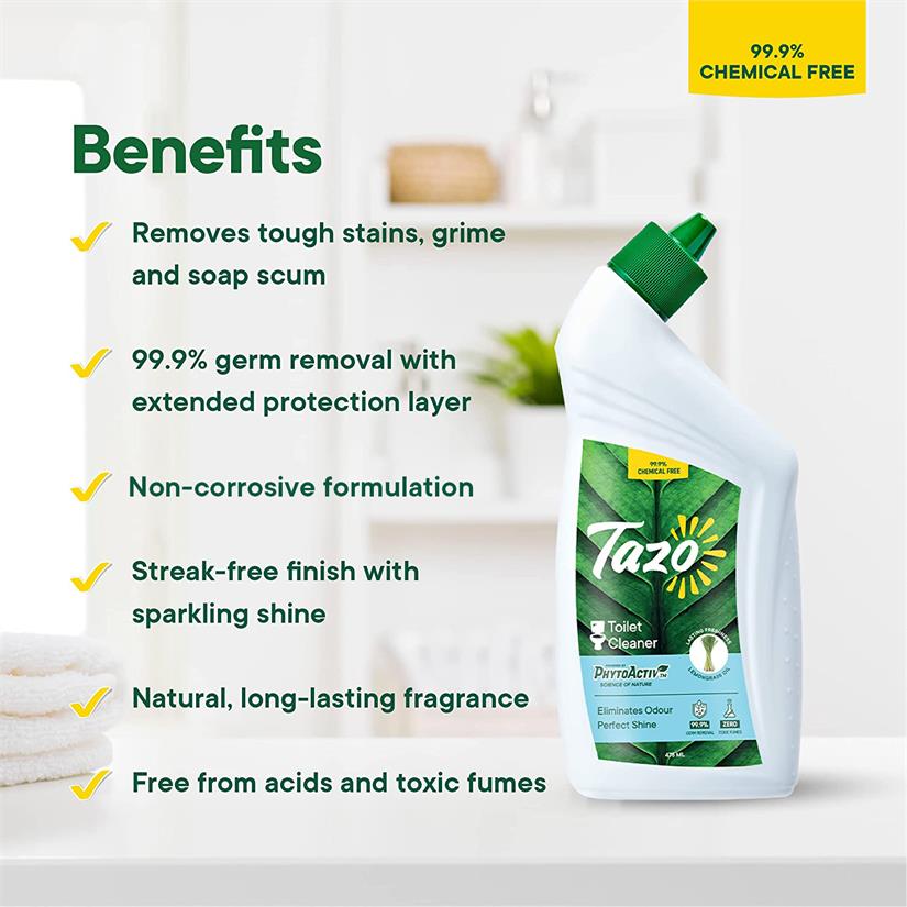 Tazo Bathroom Kit (Bathroom + Toilet Cleaner) Combo